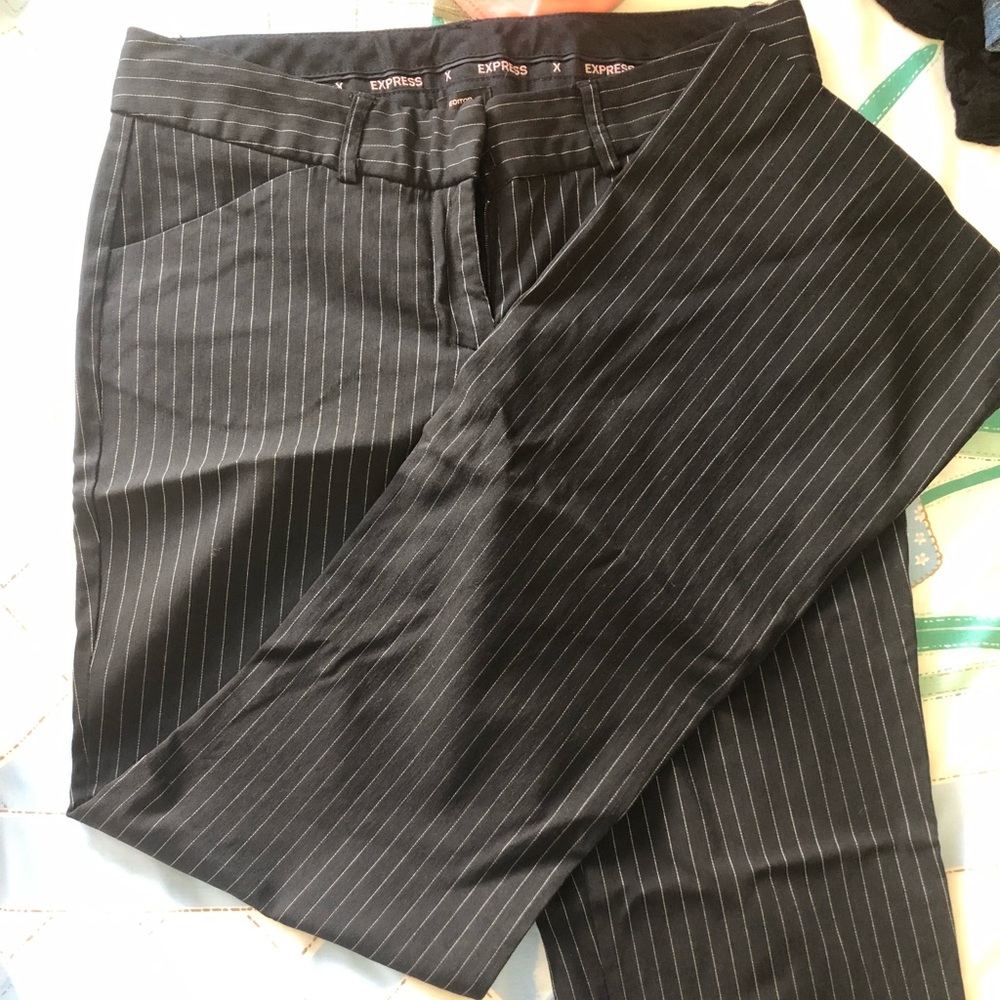 Black strip Express pants
